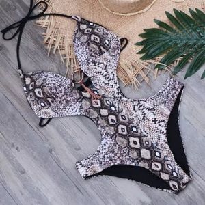 Snake Print swimsuit! Small